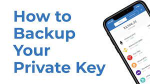 how to back your private key
